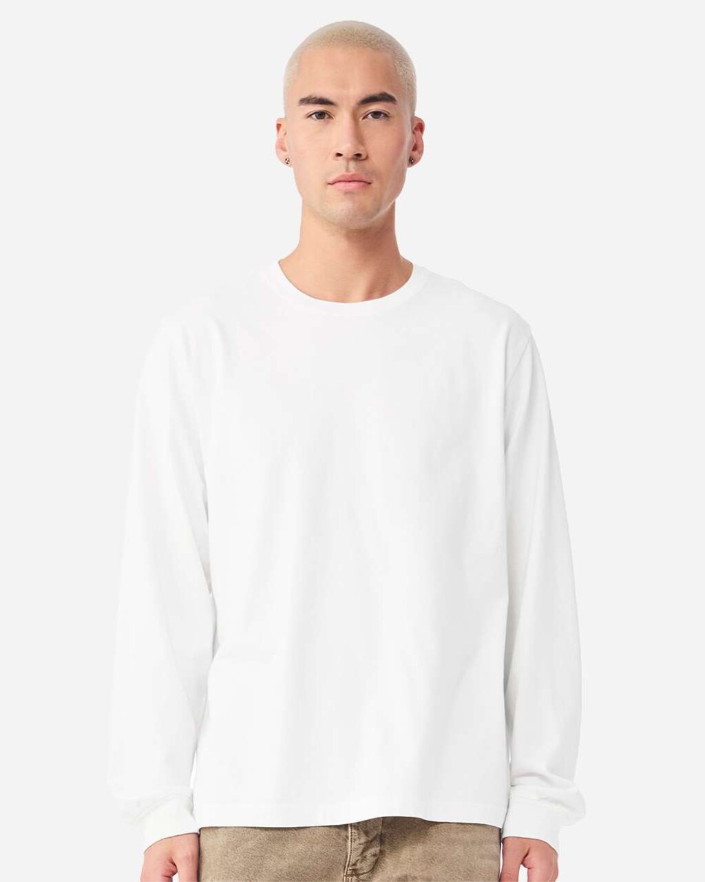 BELLA + CANVAS® Heavyweight Unisex Garment Dyed Long Sleeve Tee with Relaxed Fit and Premium Cotton
